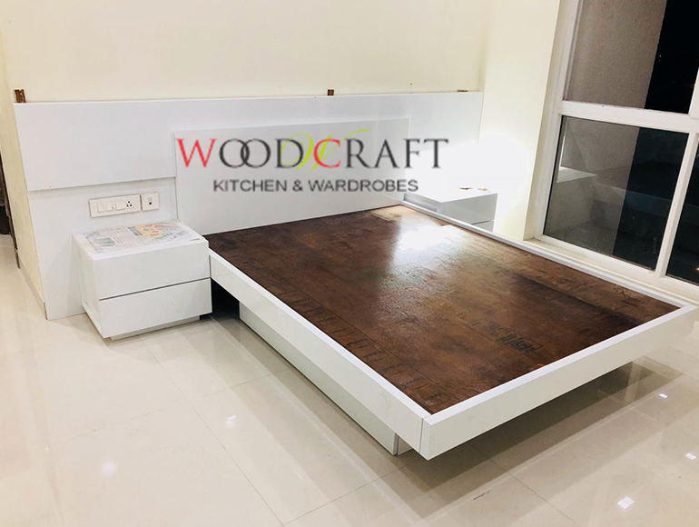 wooden cot